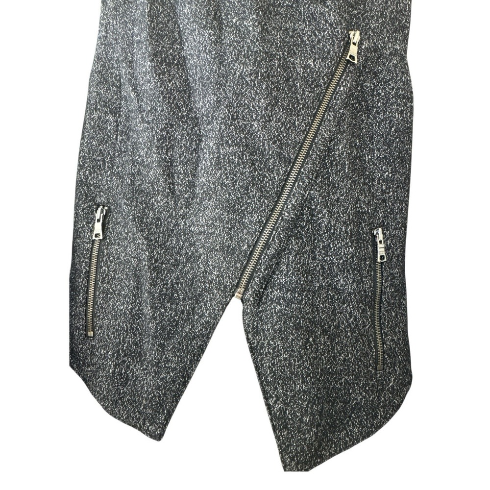 Banana Republic Factory Wool Blend‎ Mixed Media Moto Jacket Size 10 - Picture 5 of 8